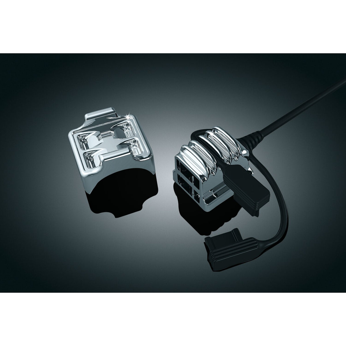 Kuryakyn Handlebar USB charger / power point - Chrome