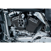 Kuryakyn Mach 2 horn cover - Chrome/black mesh insert