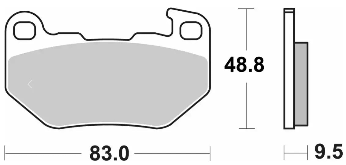 SBS LS Street Excel Sintrede Bremseklodser Bag - Bag
