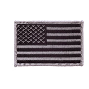 Army Surplus Patch flag USA silver