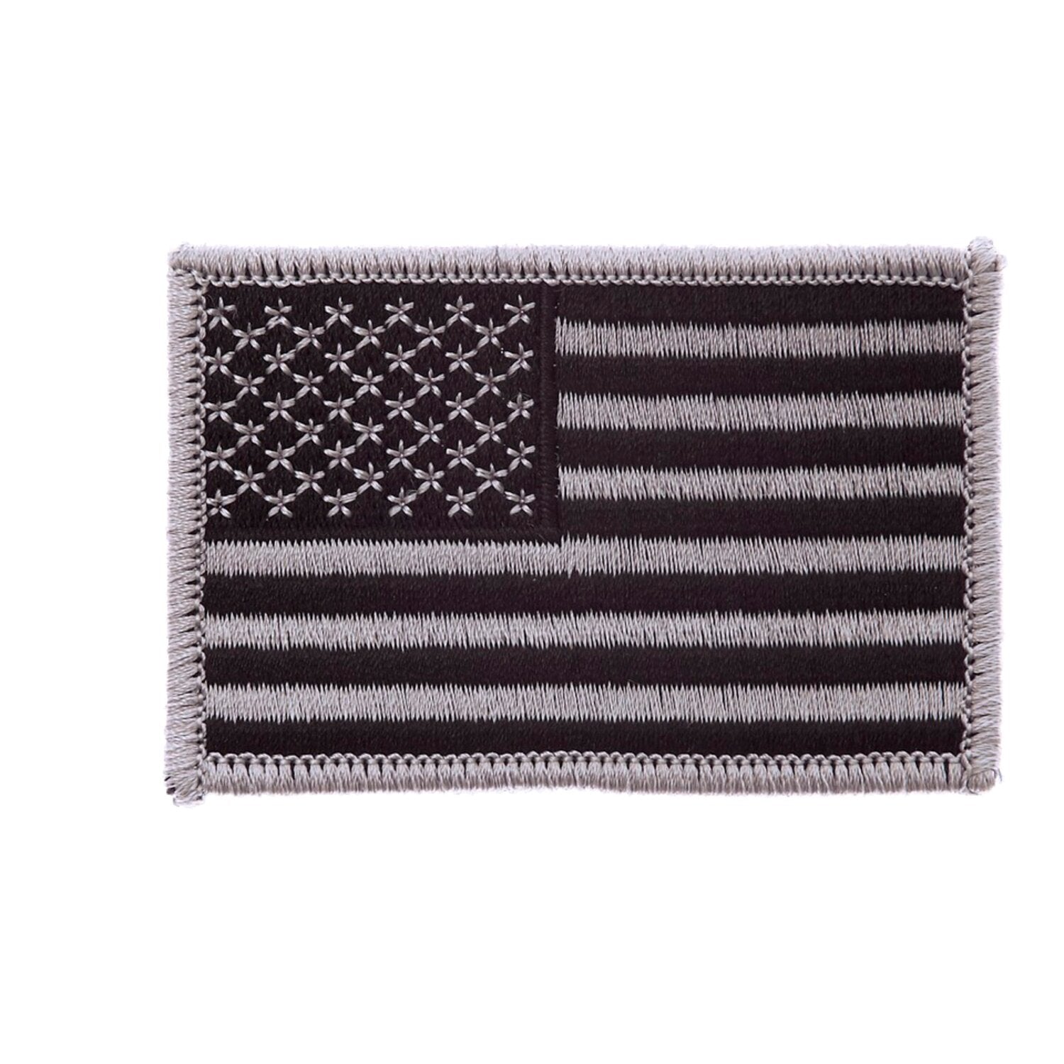 Army Surplus Patch flag USA silver