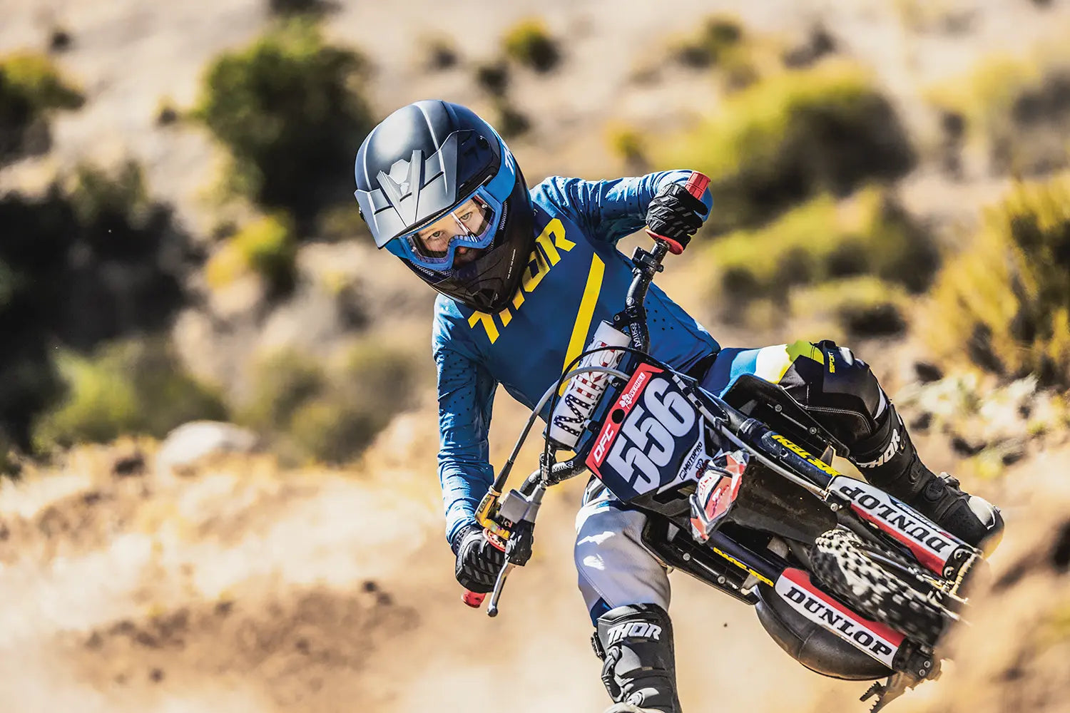 Thor Youth Sportmode Brave Jersey - Blue, Yellow