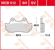 Trw Sh Series Sintrede Bag Bremseklodser - For & Bag
