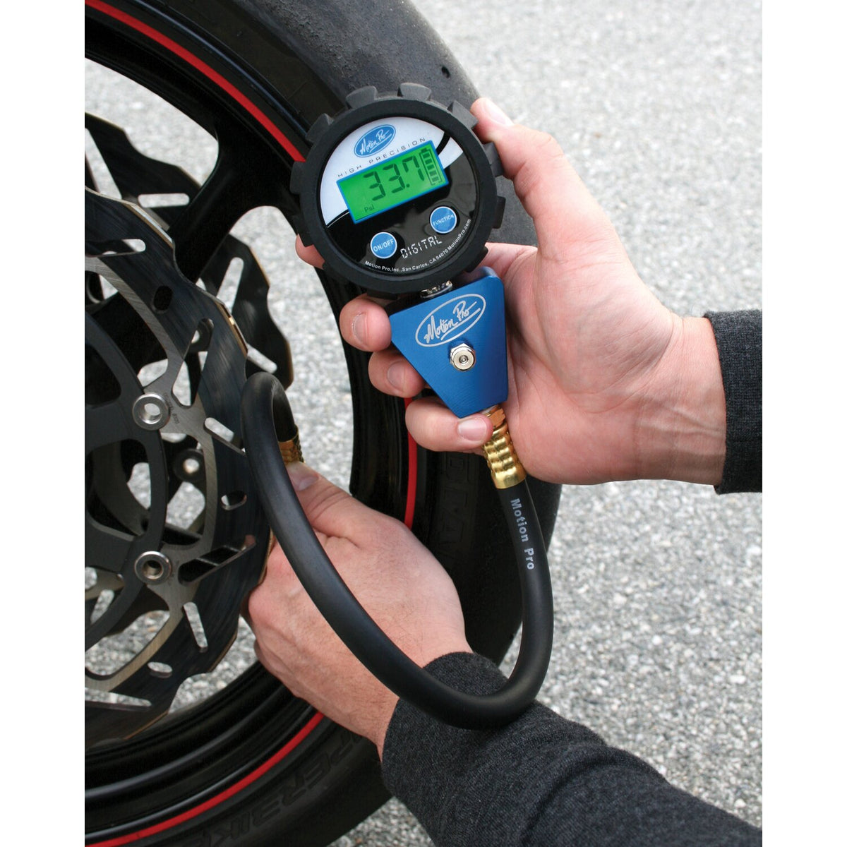 Motion Pro digital tire pressure gauge