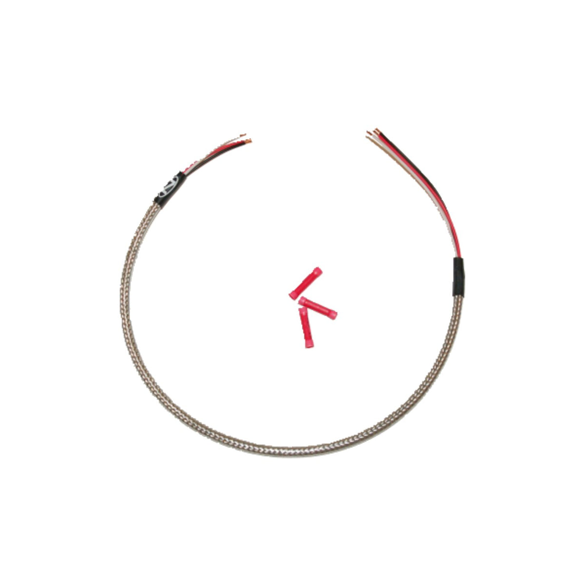 NAMZ headlamp wiring harness - Braided 18"