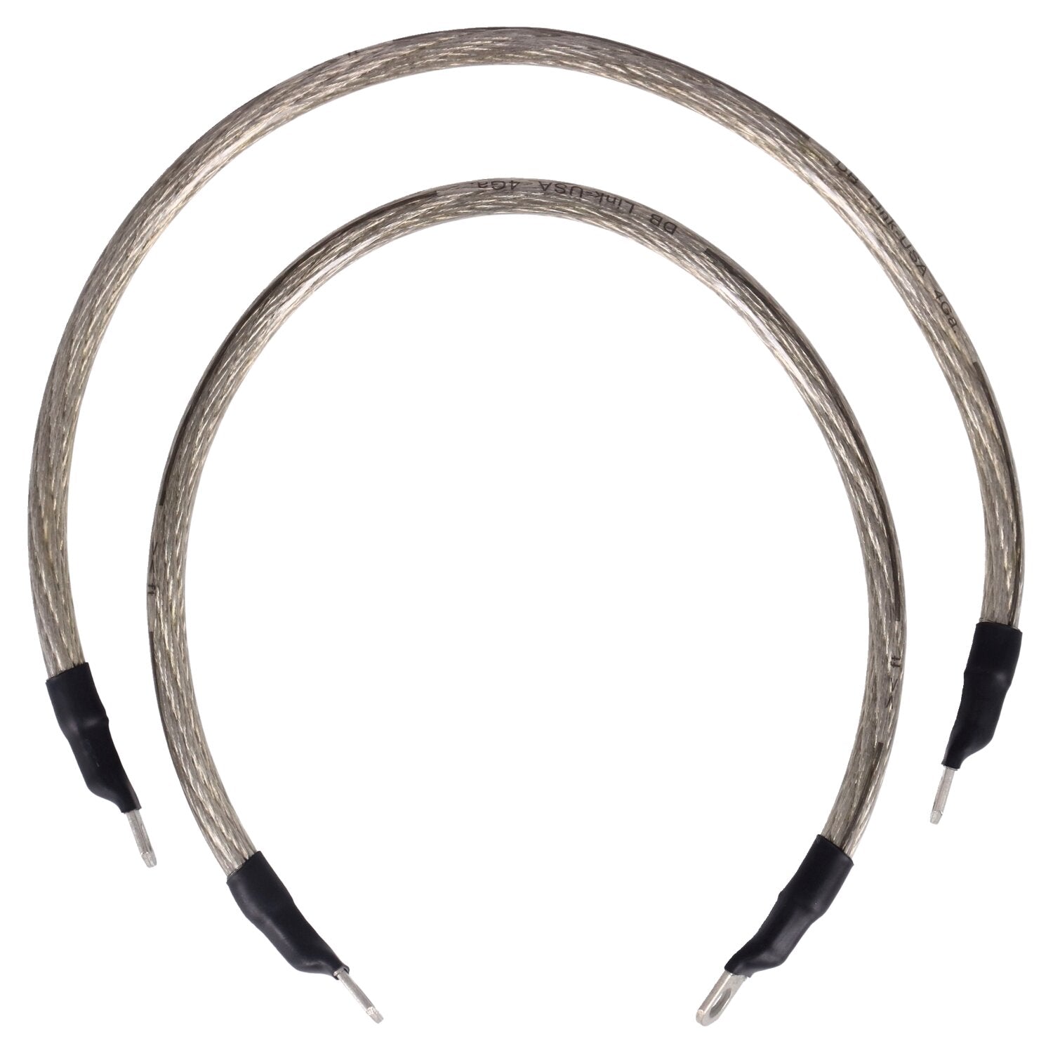 NAMZ battery cable set - Clear - 19 inch (48cm)