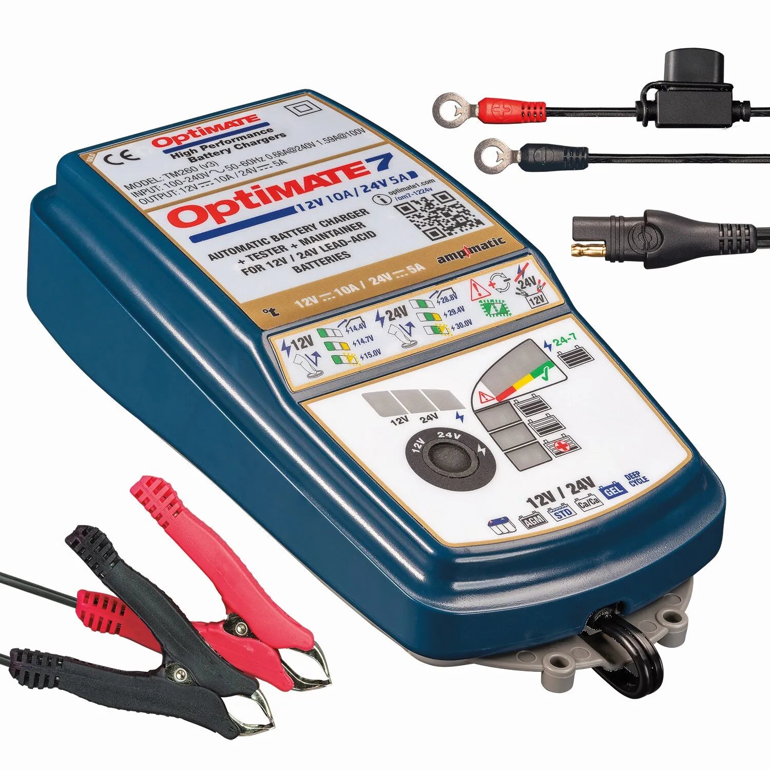 Tecmate Optimate 7 12v/24v Battery Charger