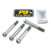 Pro Bolt Titanium Bremseklodser Kaliber Monteringssæt Foran Sølv