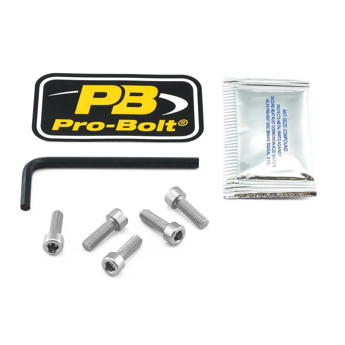 Pro Bolt Aluminium Fuel Cap Kit - Silver