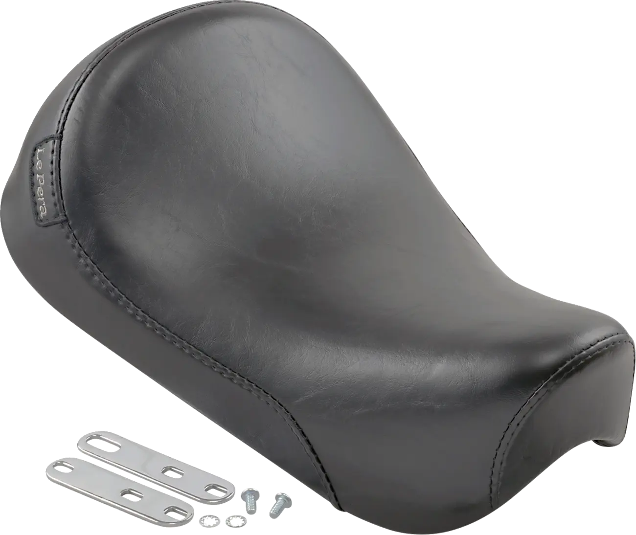 Le Pera Silhouette Solo Seat - Black Vinyl - For Harley Davidson