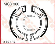 Trw Mcs960 Organic Brake Shoes Set 80mm - Front & Rear