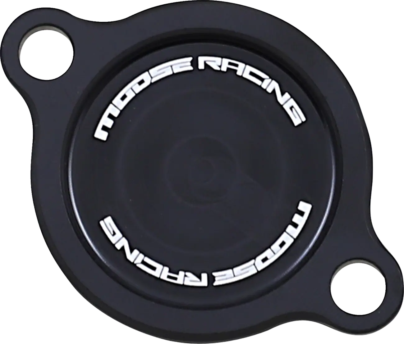 Moose Offroad Machined Oil Filter Cover - Black Anodized