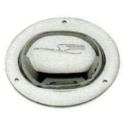 Paughco derby cover - Chrome - Vintage bird embossed emblem