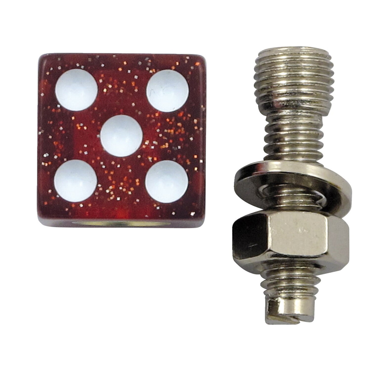 Trik Topz license plate mounts Dice red glitter