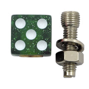Trik Topz license plate mounts Dice green glitter