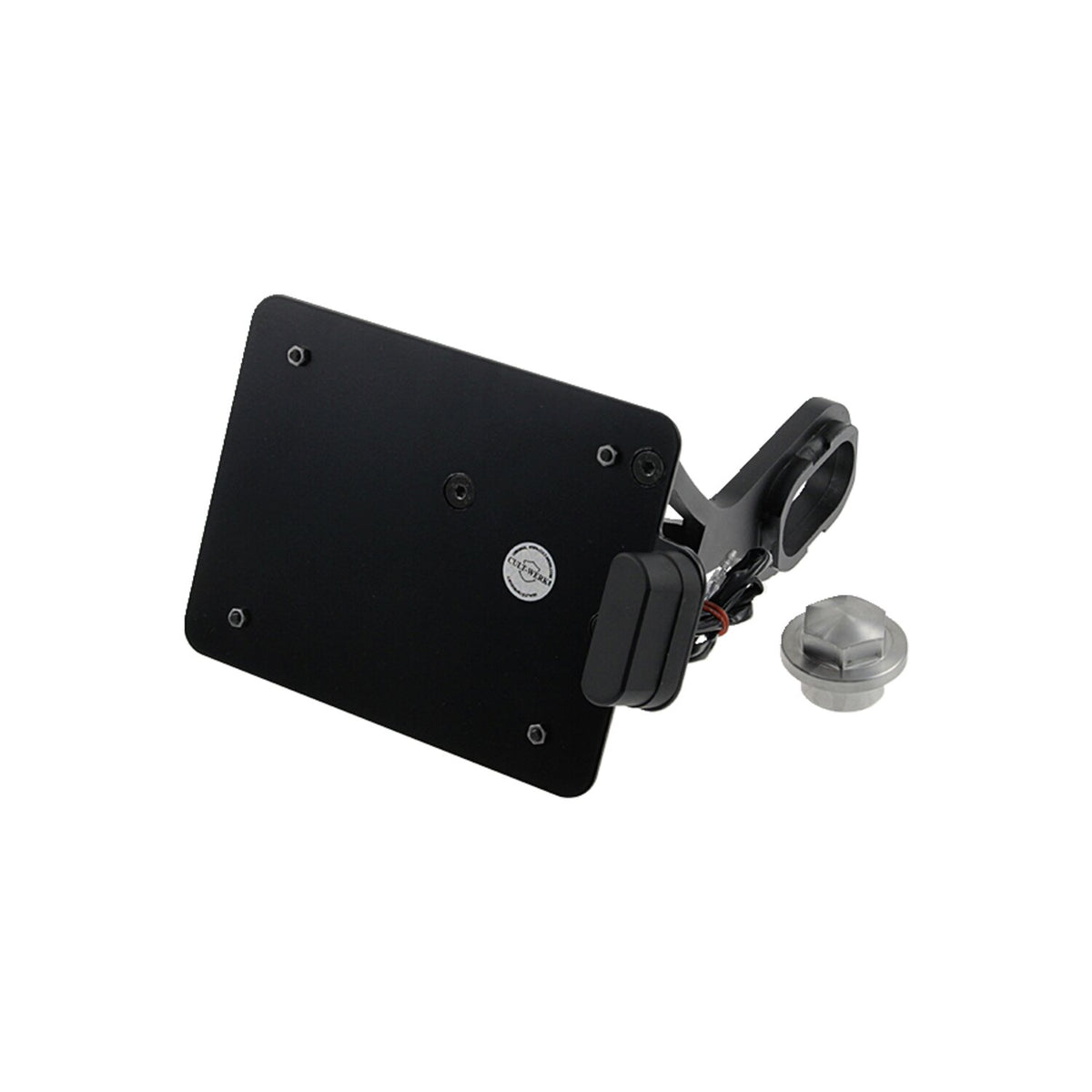 Cult-Werk side mount license plate bracket - Switzerland