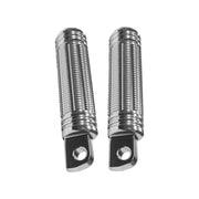 Burly Stash foot pegs - Clear anodized