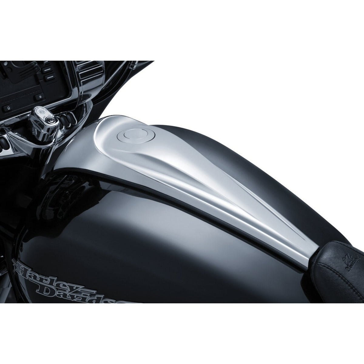 Kuryakyn flush mount Pop-Up gas cap - Chrome
