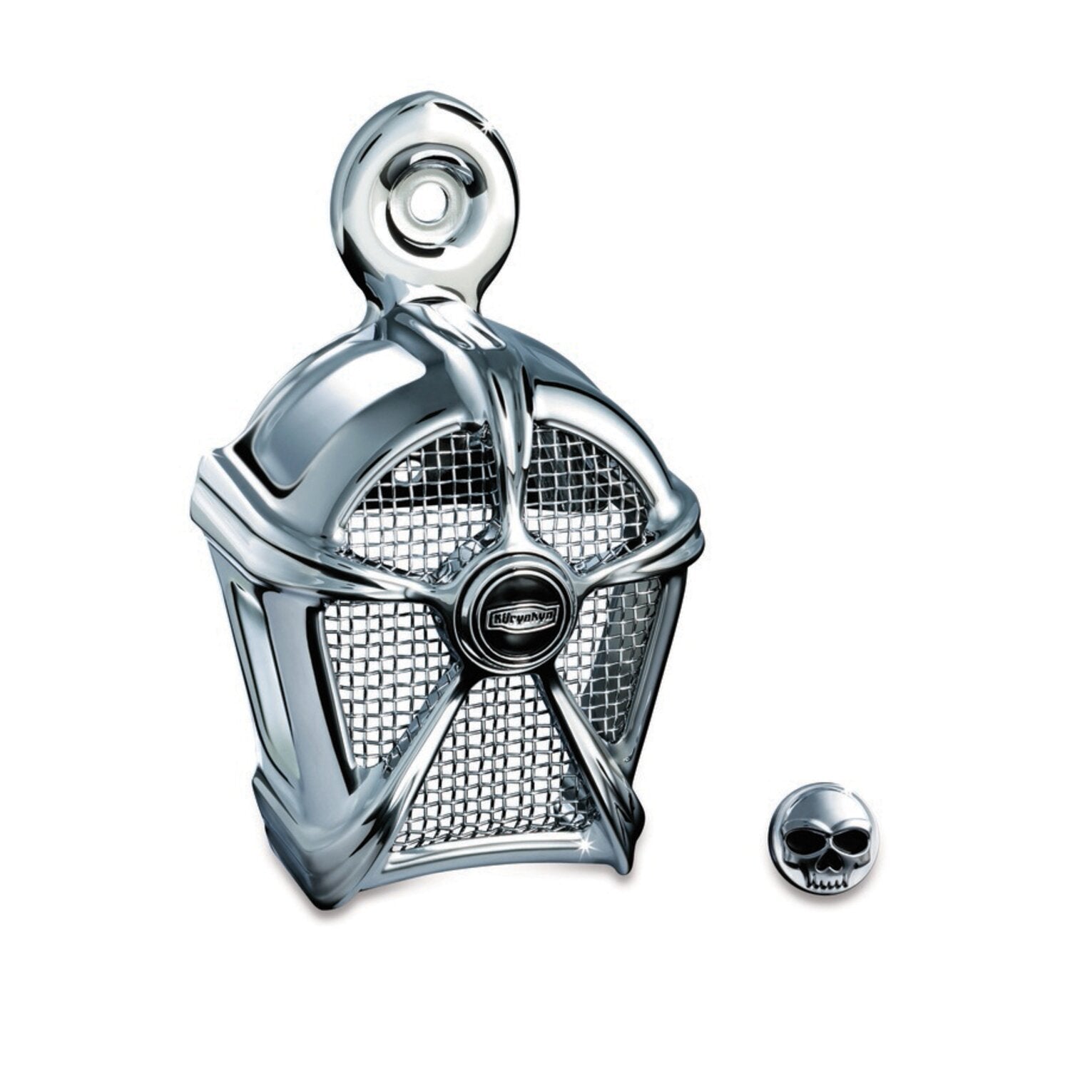 Kuryakyn Mach 2 horn cover - Chrome/chrome mesh insert
