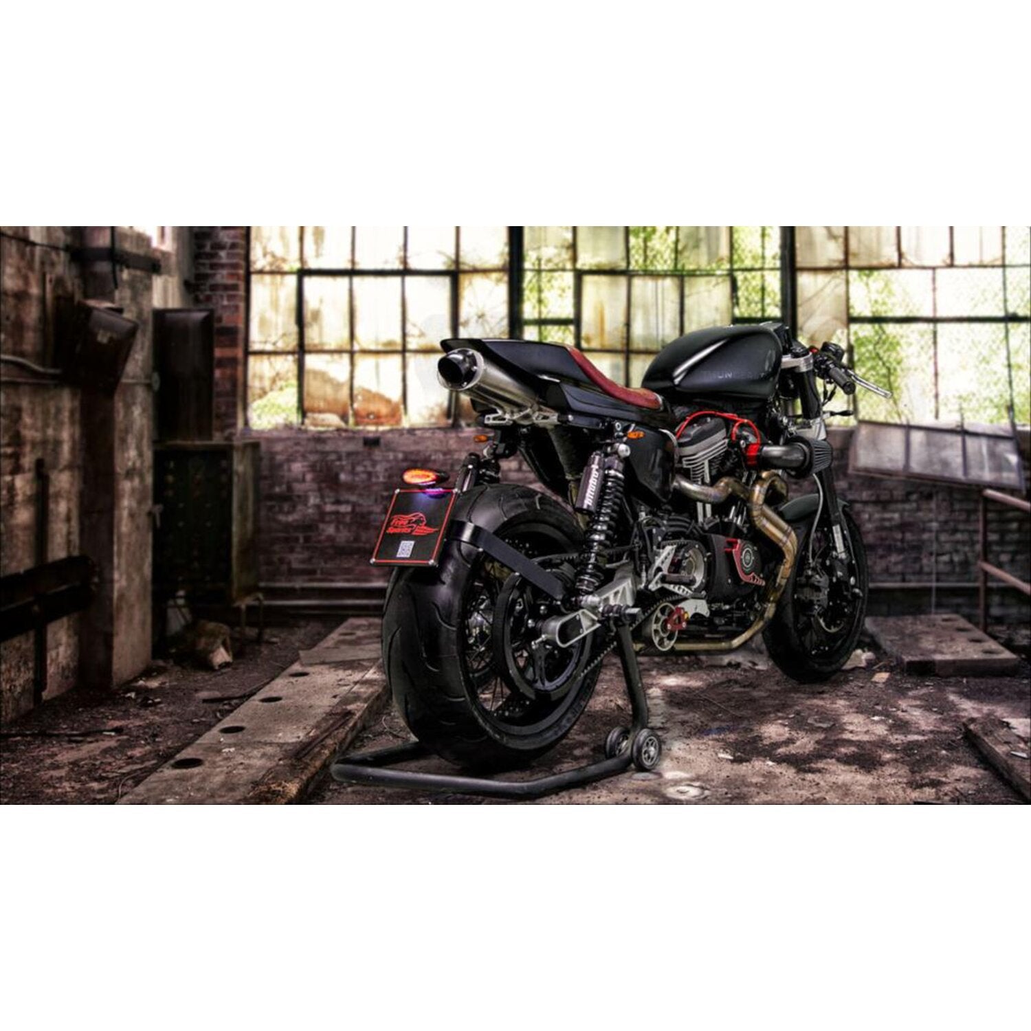 Free Spirits Sportster license plate bracket kit - Black