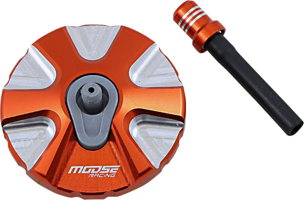 Moose Offroad Aluminum Gas Cap Orange