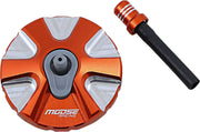 Moose Offroad Aluminum Gas Cap Orange