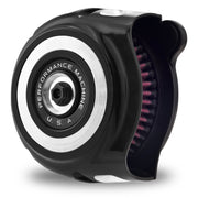 Performance Machine 'vintage' air cleaner kit - Black CC