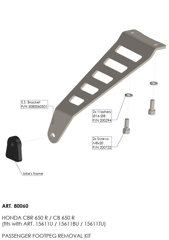 Leovince Footpeg Fjernelsessæt - Forbedr Din Motorcykels Look