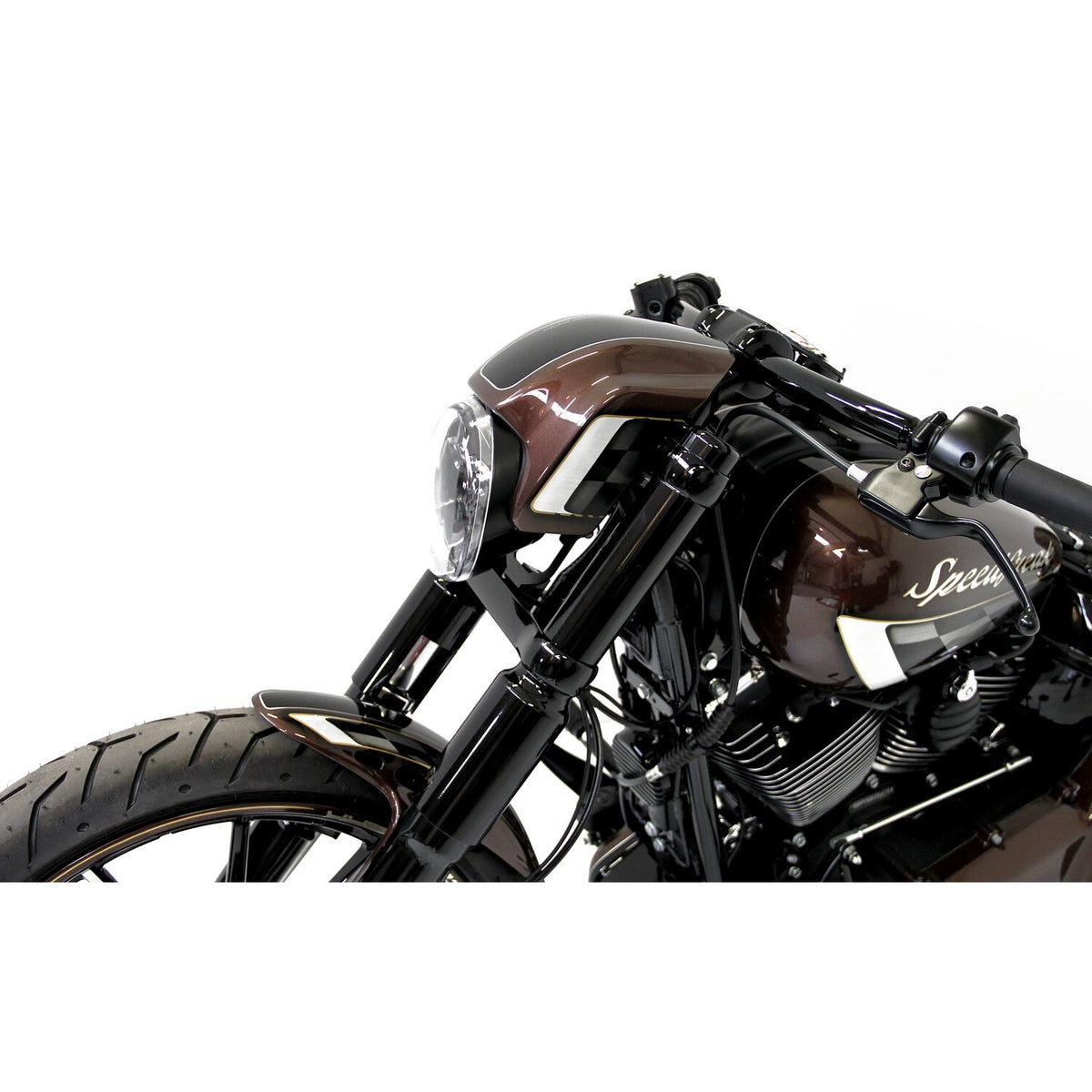 Cult-Werk LED headlamp kit - Night Rod style - Matte black
