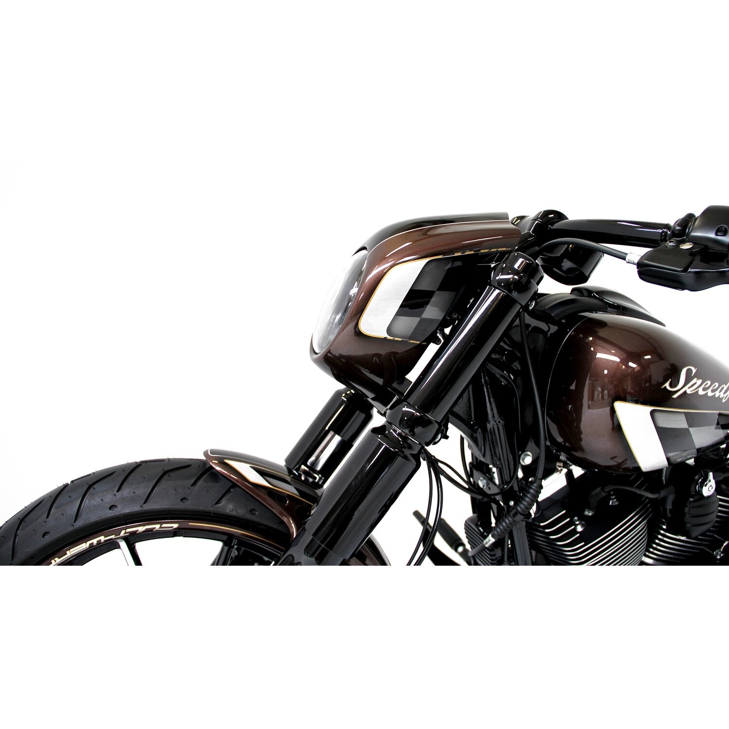Cult-Werk - LED headlamp kit - CVO style - Gloss black