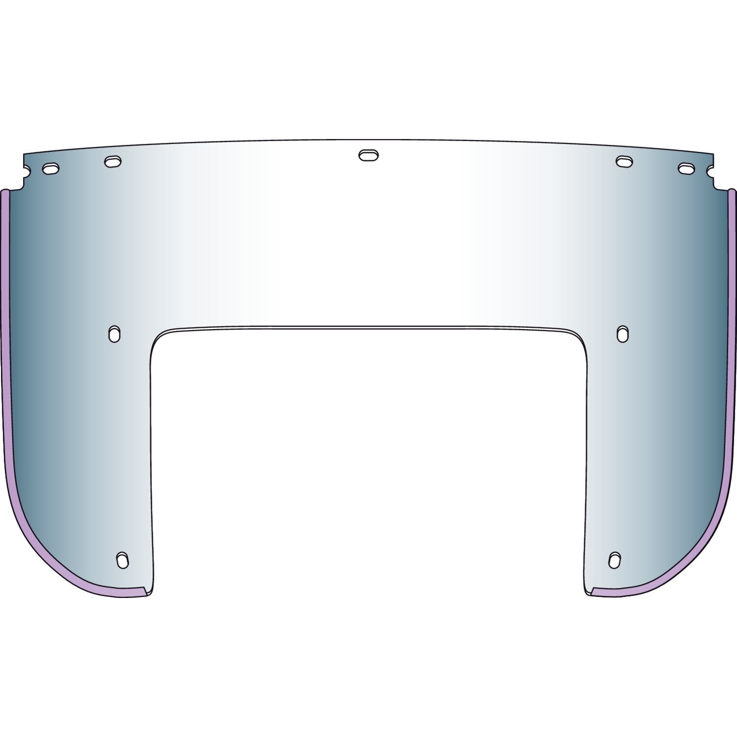 National Cycle Beaded 7-bolt lower window - Clear