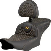 Saddlemen Roadsofa Dragon Scale Seat - For Harley Davidson