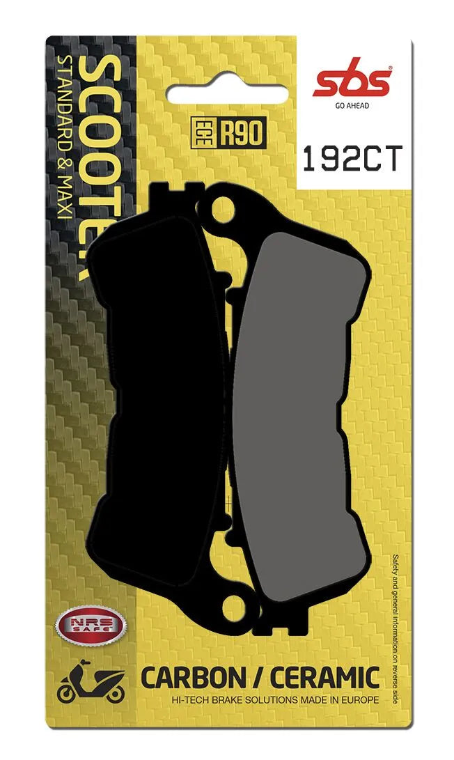 Sbs Ct Scooter Carbon Tech Organic Brake Pads - Front