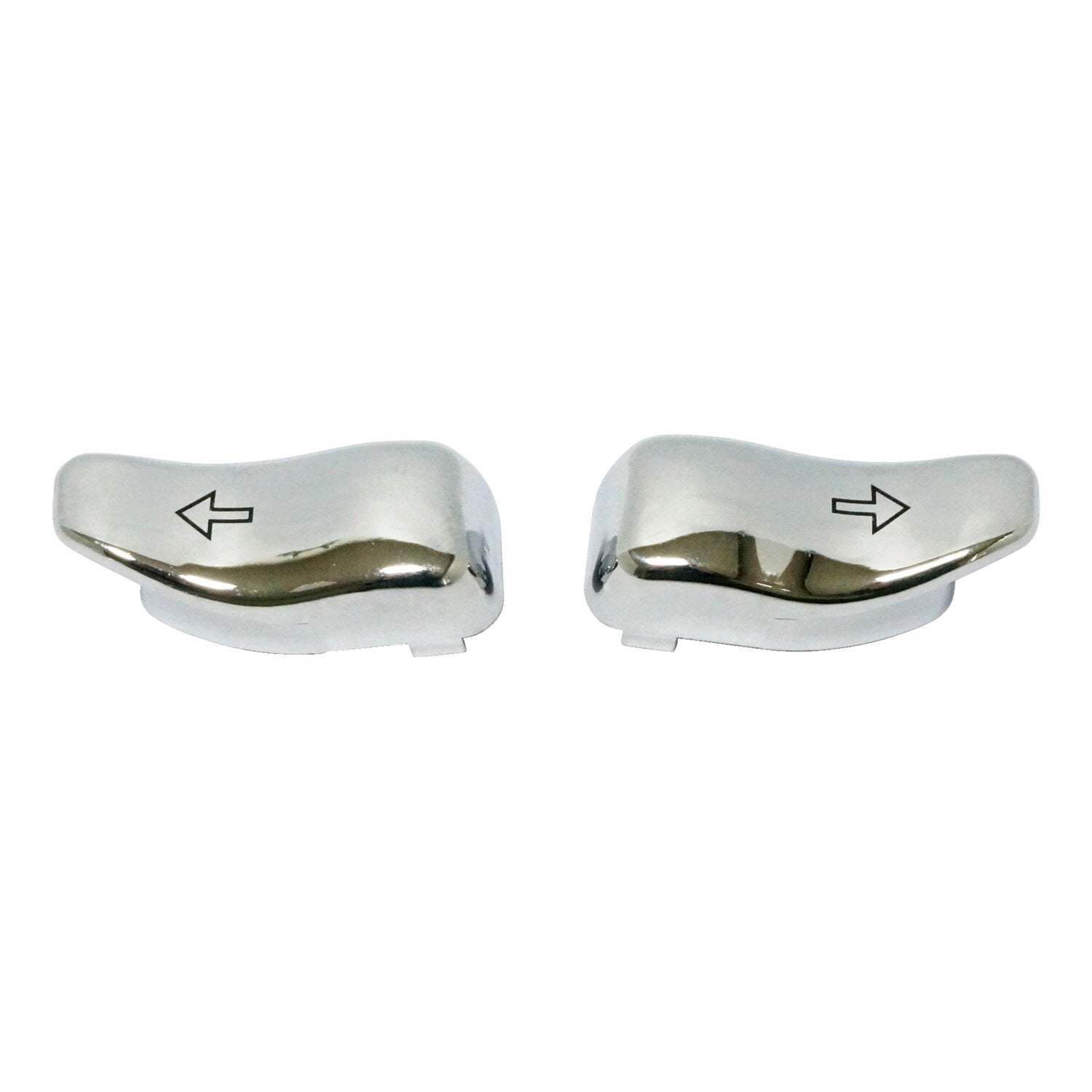 MCS Turn signal switch extender cap set - Chrome