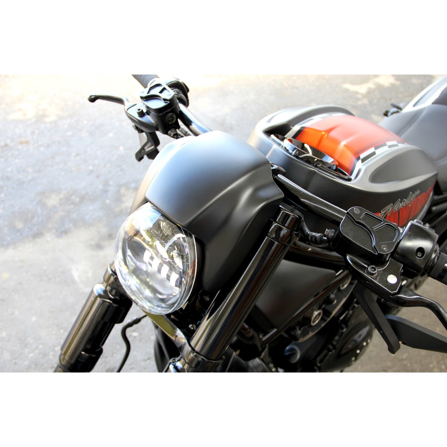 Cult-Werk headlamp mask 'New Night Rod' - Gloss black
