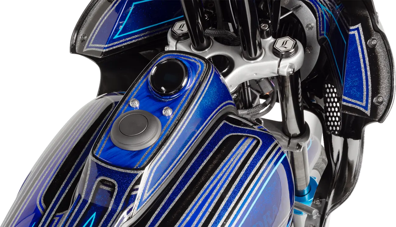 Drag Specialties Pop-up Gas Cap - Black Wrinkle