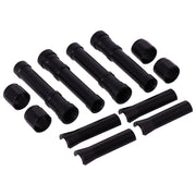 Dippert Shovel aluminum pushrod cover set - Blsck