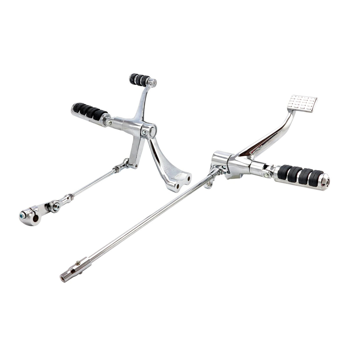 MCS Evo XL forward control kit - ISO pegs - Chrome