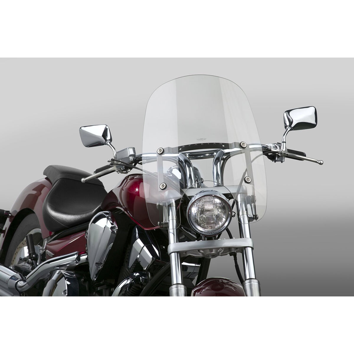 National Cycle Spartan® Quick Release Windshield - Clear 18.5''