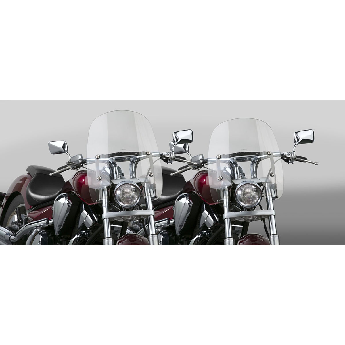 National Cycle Spartan® Quick Release Windshield - Clear 16.25''