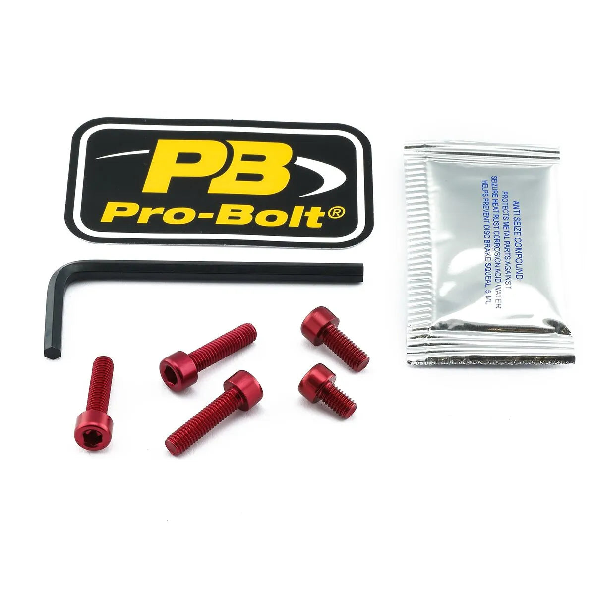 Pro Bolt Aluminium Fuel Cap Kit - Red Anodized