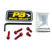 Pro Bolt Aluminium Fuel Cap Kit - Red Anodized