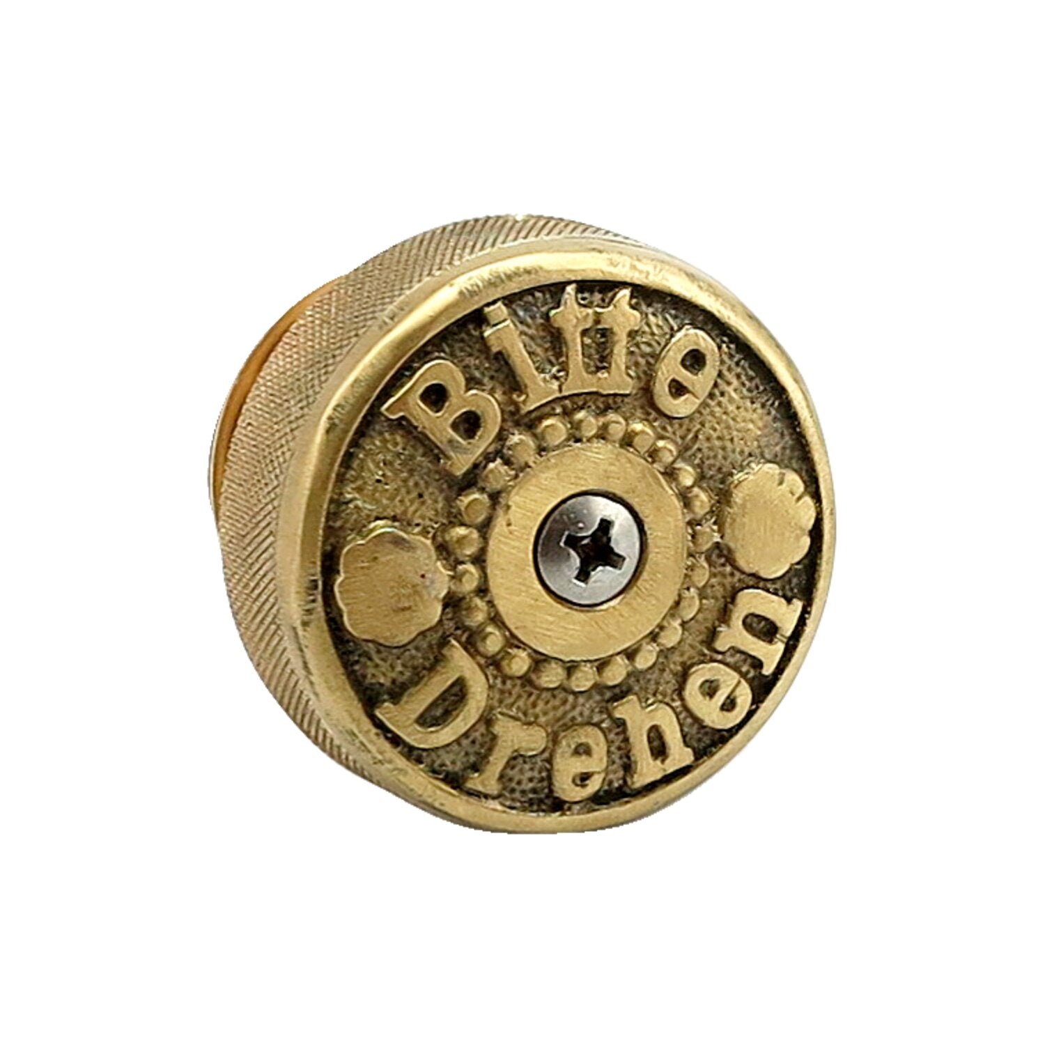 Wannabe Choppers "Bitte Drehen" gascap brass