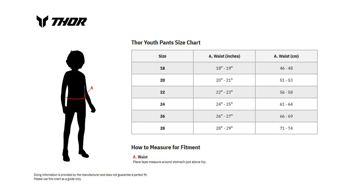 Thor Youth Ridemode Menace Racewear Pants - Charcoal Gray