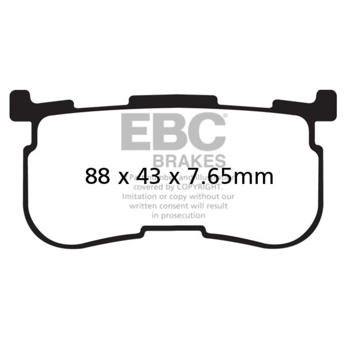 EBC brake pad set - Organic
