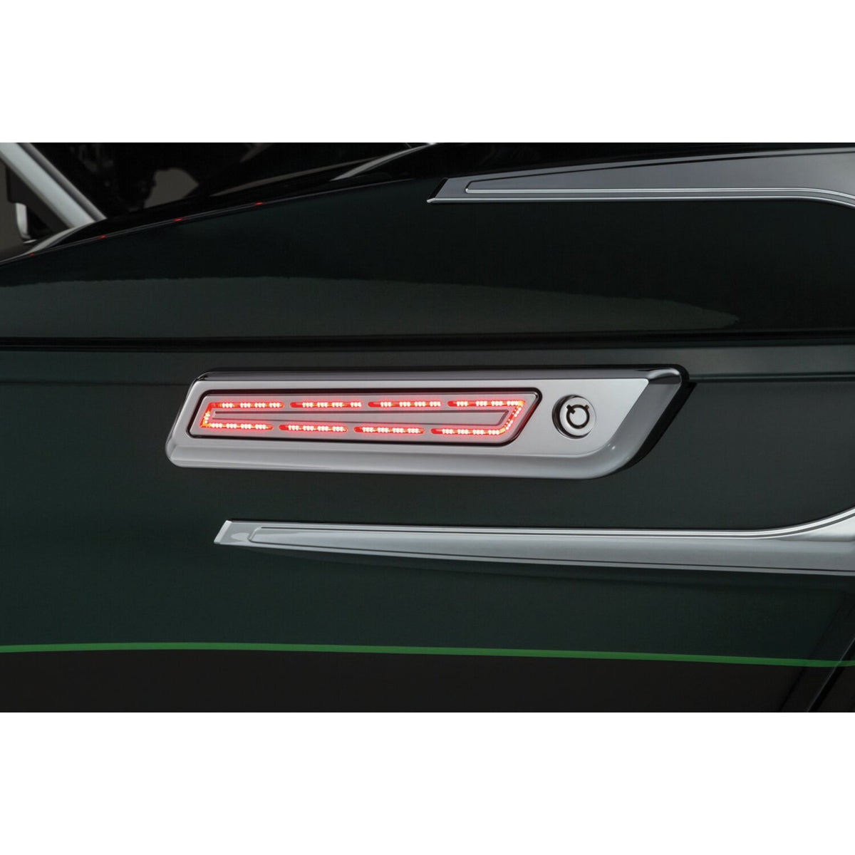 Kuryakyn LED saddlebag hinge accents - Chrome