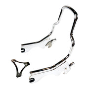 MCS Sissy bar kit 12" upright - Chrome