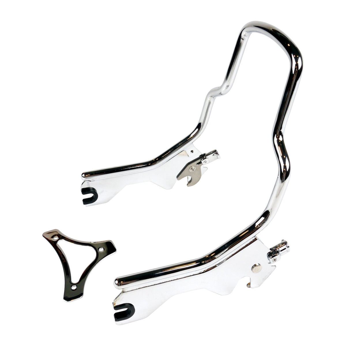 MCS Sissy bar kit 12" upright - Chrome