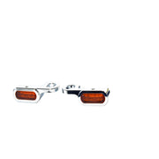 MCS Fastline below bar LED turn signal set - Chrome