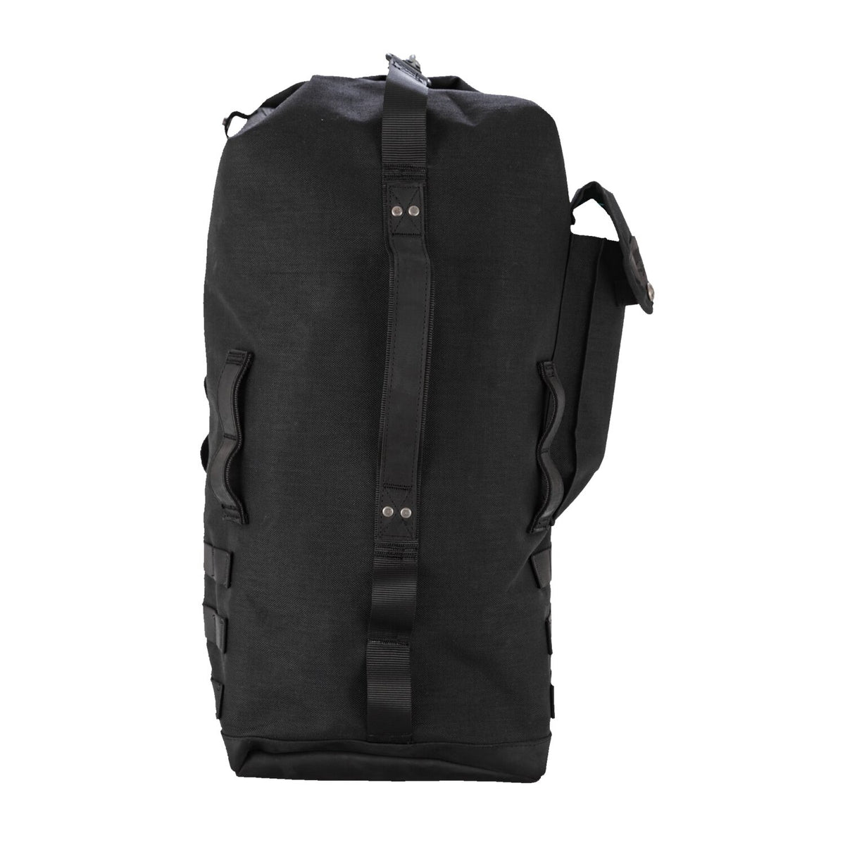 Burly Voyager sissy bar backpack black Cordura